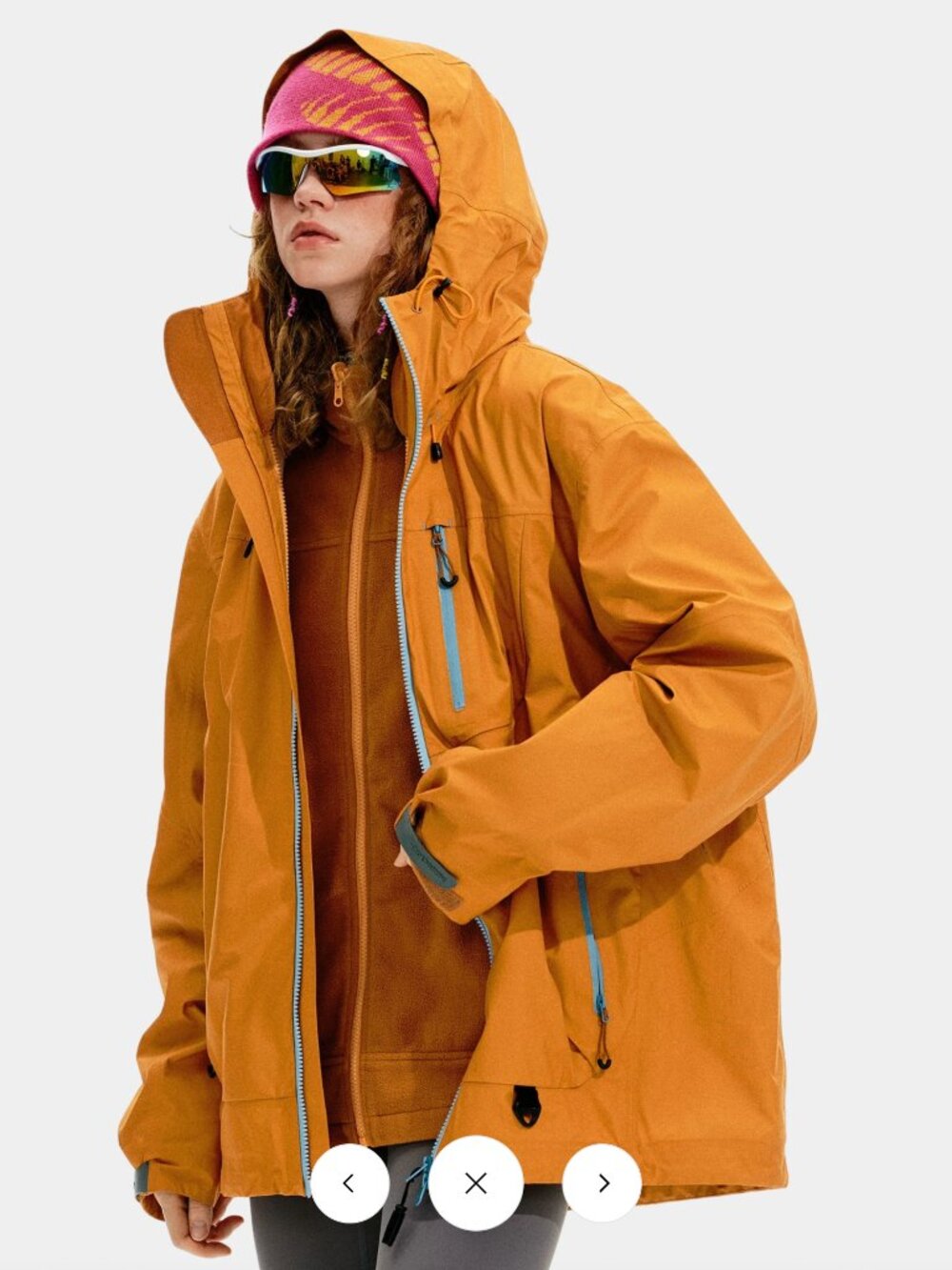 Gonggar Sports Unisex 3-in-1 Fleece/Hardshell Jacket